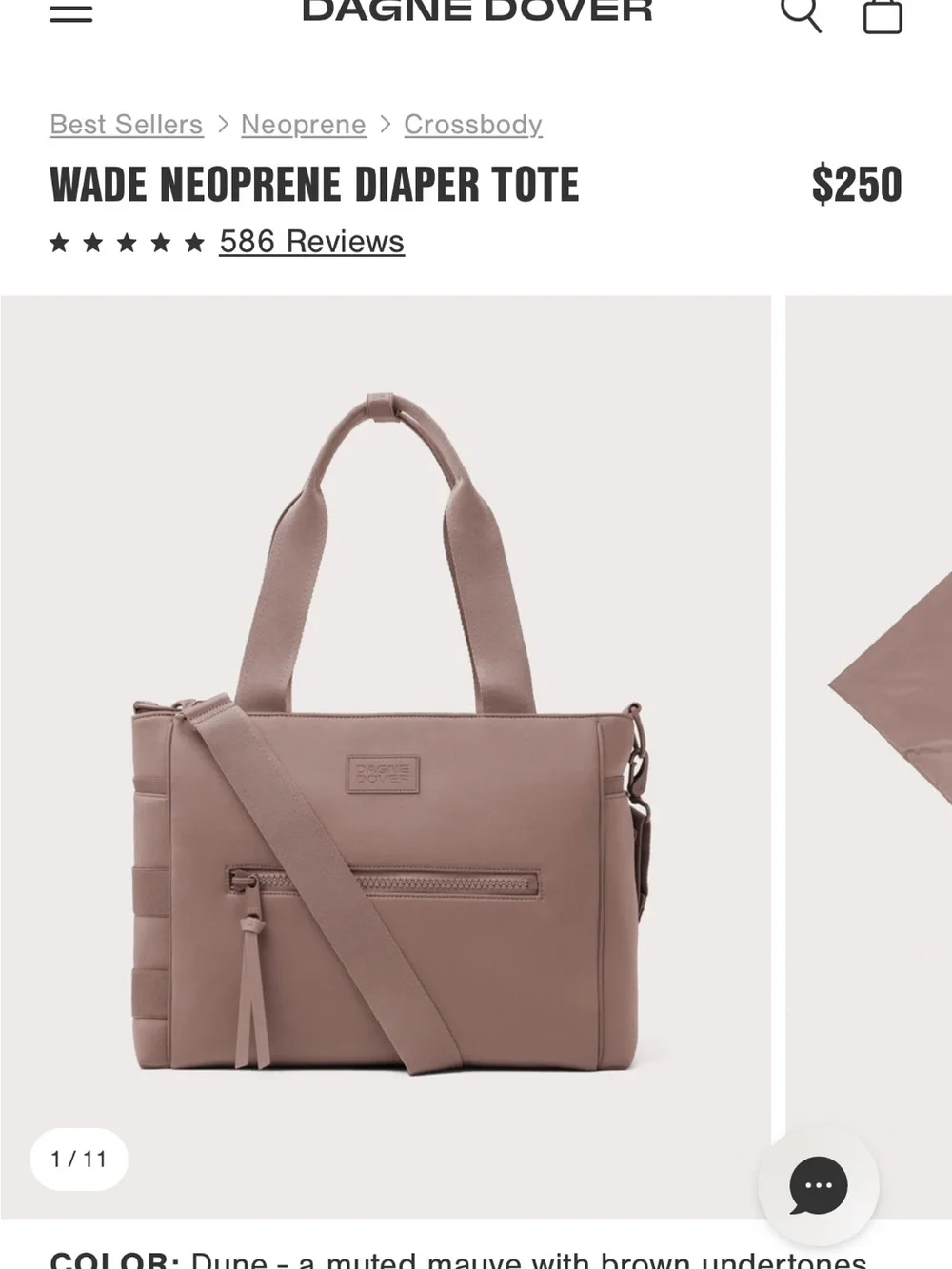 Dagne Dover Wade Neoprene Tote — Dune